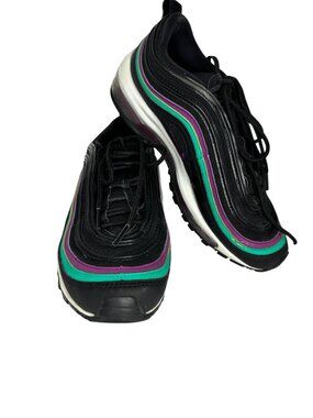 Nike Air Max 97 Black Teal Purple Sneakers Women's Size 8.5 Running Shoes